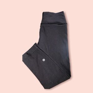 Lululemon cross waist band leggings (black)